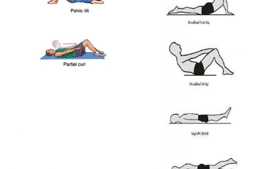 Back Exercises - exercise sheet 1 of 3